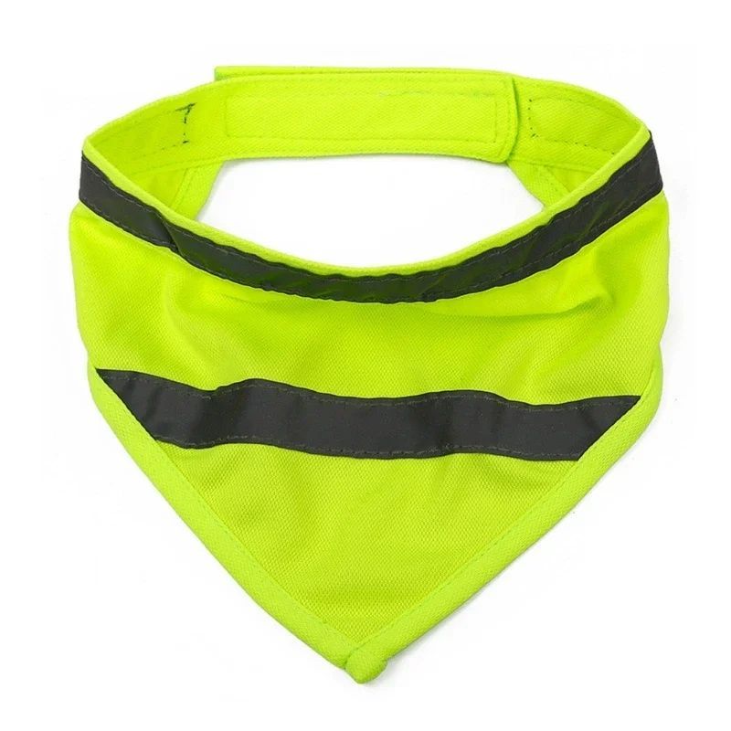 Hond Reflecterende Bandana Huisdier Driehoekige Handdoek Sjaal Fel Kleur Polyester Slab