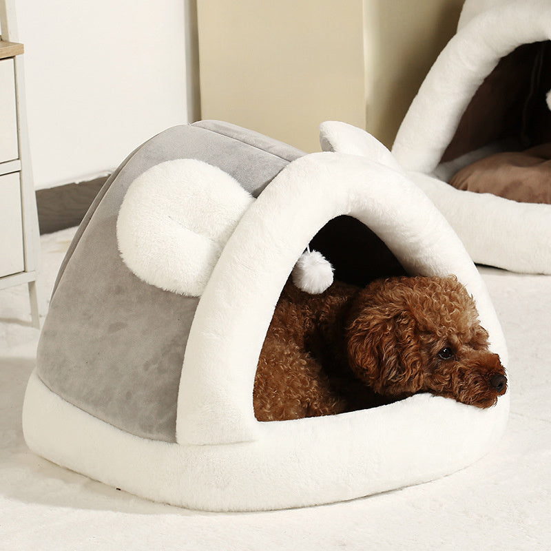 Huisdier Tent Grot Bed Voor Katten Kleine Honden Zelfverwarmende Katten Tent Bed Kattenhut Comfortabel Huisdier Slaapbed