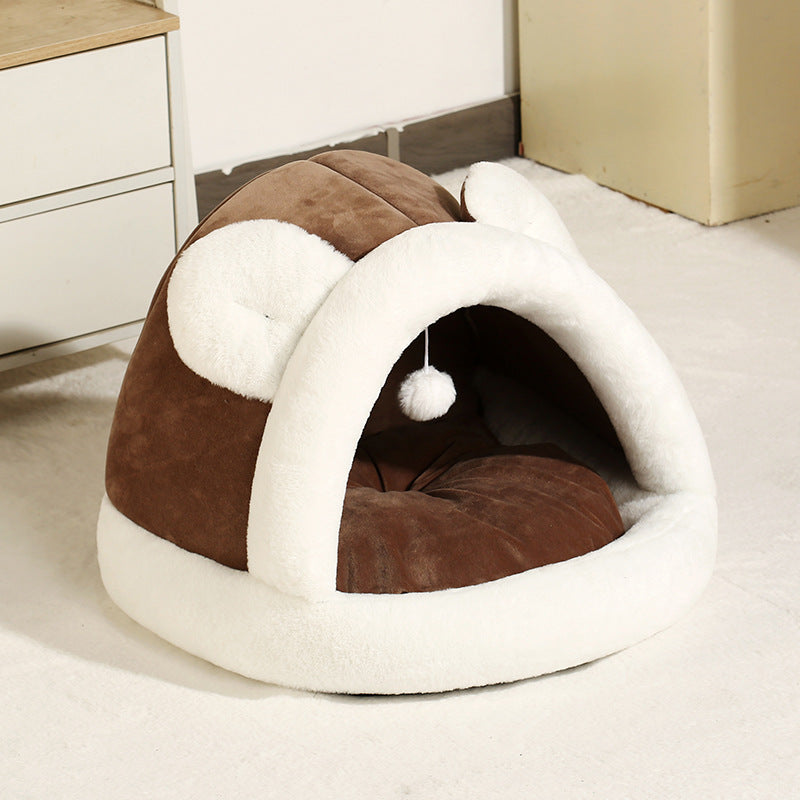 Huisdier Tent Grot Bed Voor Katten Kleine Honden Zelfverwarmende Katten Tent Bed Kattenhut Comfortabel Huisdier Slaapbed