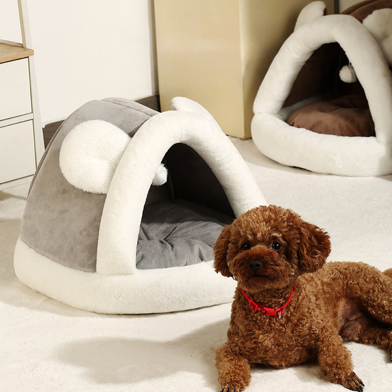 Huisdier Tent Grot Bed Voor Katten Kleine Honden Zelfverwarmende Katten Tent Bed Kattenhut Comfortabel Huisdier Slaapbed
