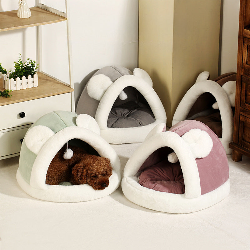 Huisdier Tent Grot Bed Voor Katten Kleine Honden Zelfverwarmende Katten Tent Bed Kattenhut Comfortabel Huisdier Slaapbed