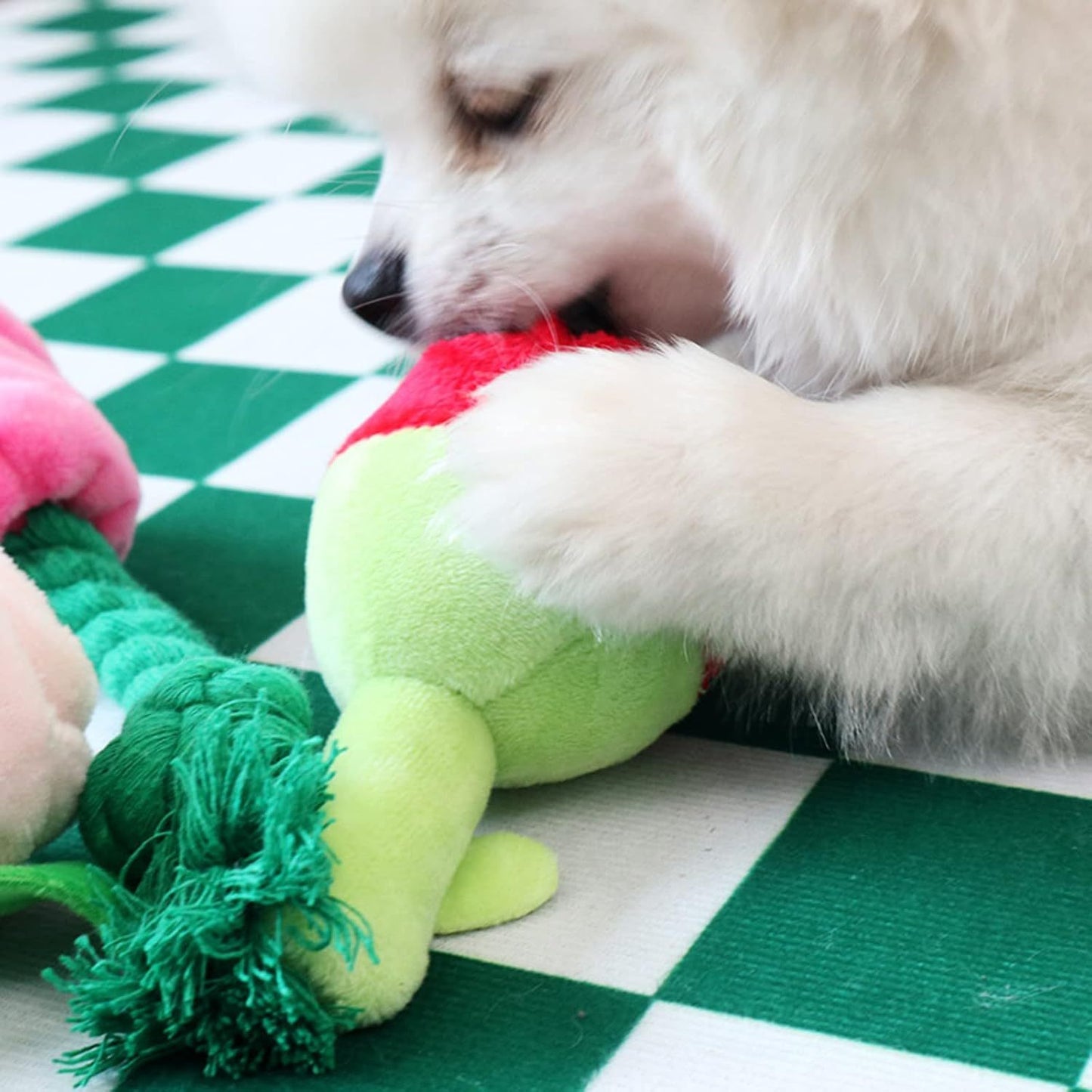 Speelgoed Kauwbestendig Gevuld Hondenspeelgoed Pluche Rozenbloem Zacht Huisdier Speelgoed Kauwspeelgoed Voor Kleine En Honden