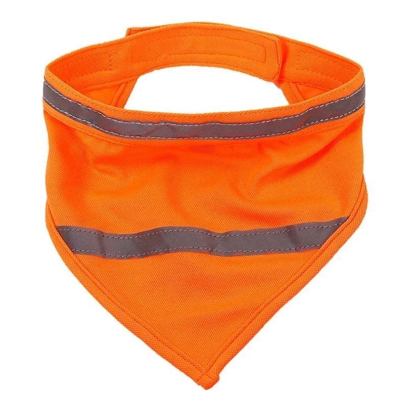 Hond Reflecterende Bandana Huisdier Driehoekige Handdoek Sjaal Fel Kleur Polyester Slab